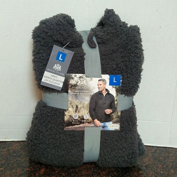 Royal Class Sherpa Quarter Zip Pullover...N.I.P.  SIZE L - Picture 1 of 6